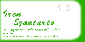 iren szamtarto business card
